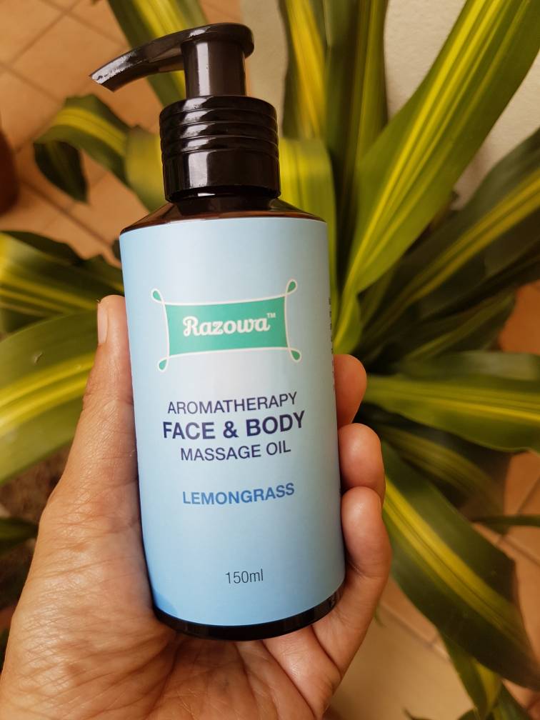 7 Cara Menggunakan Razowa Aromatherapy Face & Body Massage Oil – (Lemongrass)